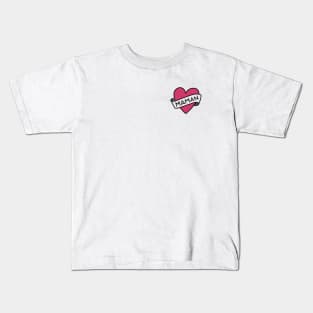 Heart & scroll (maman) Kids T-Shirt